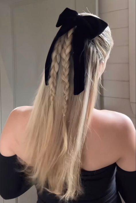 credit to @audreyannej on instagram Half Up Hairstyles, Outfits, Ideas, Half Braided Hair, Half Up Half Down, Half Up Half Down Hairstyles, Half Up Half Down Hair, Half Up Half Down Hair Prom, Hairstyle With Bow