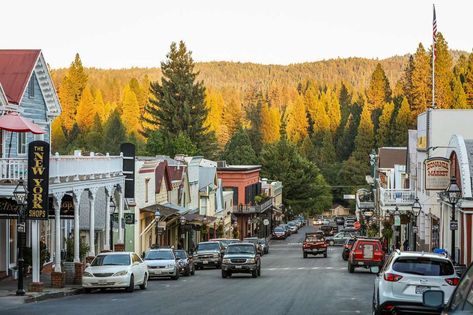 Downtown Nevada City, 8 small towns to check out, SF Chronicle.  Northern California travels. Collage, Pins, Towns, Small Towns