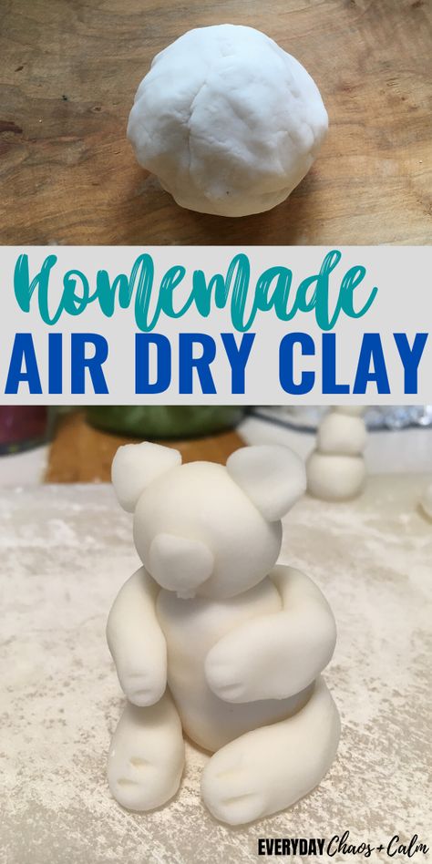 Fimo, Diy, Diy Air Dry Clay, Clay Crafts Air Dry, Air Dry Modeling Clay, Air Dry Clay, Air Dry Clay Projects, Air Dry Clay Ideas For Kids, Homemade Clay Recipe
