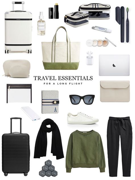International Travel Essentials, Flight Essentials, Travel Bag Essentials, Long Flight, Amazon Travel, Travel Essentials List, Travel Capsule, Travel Must Haves, Travel Essentials For Women