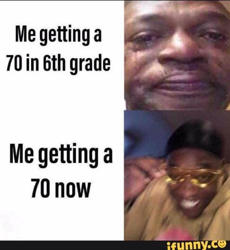 Me getting a 70 in em grade Me getting a 70 now – popular memes on the site iFunny.co #school #memes #change #me #getting #em #grade #now #pic High School Memes, Funny School Memes, School Memes, Memes Humor, Funny Relatable Quotes, School Humor, Komik Internet Fenomenleri, Really Funny Memes, Funny Tweets