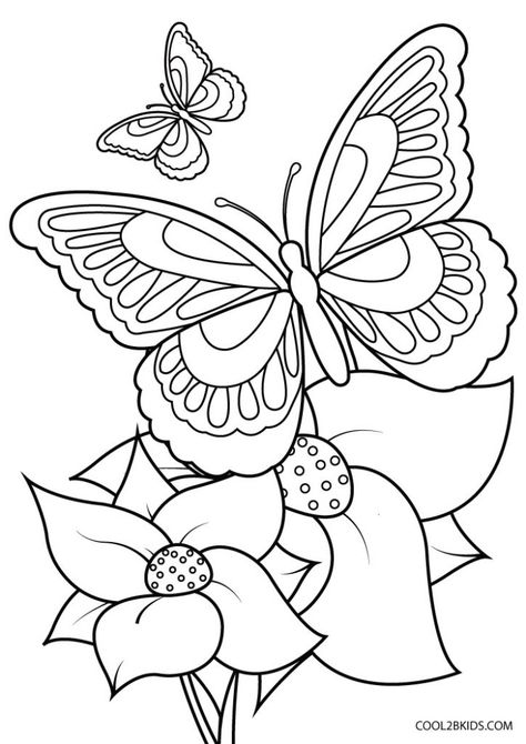 Printable Butterfly Coloring Pages For Kids Draw, Colouring Pages, Doodle, Drawings, Kunst, Coloring Book Art, Coloring Pages, Butterfly Coloring Page, Cool Coloring Pages