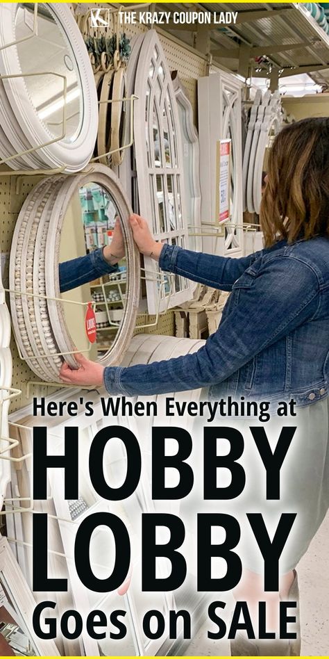 Hobby Lobby, Life Hacks, Useful Life Hacks, Pre K, Diy, Hobby Lobby Sale Schedule, Store Hacks, Hobby Lobby Sales, Household Hacks