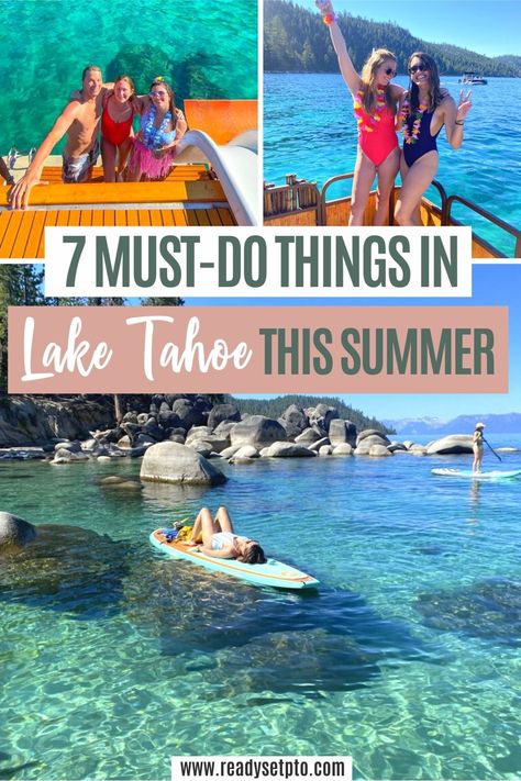 Awesome Things to Do in Lake Tahoe in the Summer Beach Honeymoon Destinations, Canada, Lake Tahoe Summer, South Tahoe, Lake Tahoe Vacation, Summer Travel Destinations, Tahoe California, North Lake Tahoe, North American Travel