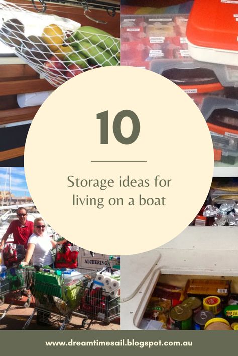Ideas, Small Space Organization, Storage Solutions, Boat Storage, Living On A Boat, Boat Organization, Houseboat Living, Small Houseboats, Small Yachts