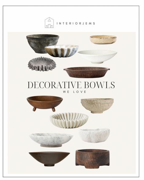 Pottery, Interior, Design, Ceramics, Decorative Bowls, Ideas, Denver, Large Decorative Bowl, Coffee Table Bowl