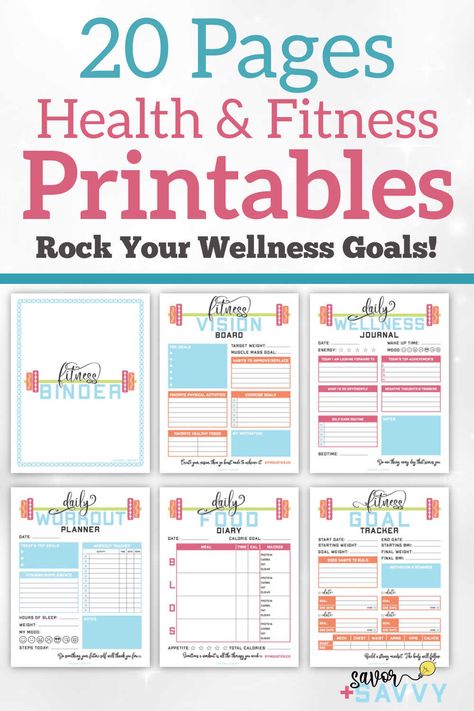 Everything you need to track your health and fitness is all here in this 20 page planner/binder. Fitness goals, visions, wellness journals, workout trackers, water tracker, step trackers and more. Fitness, Coaching, Fitness Planner Free, Fitness Planner, Fitness Journal, Fitness Binder, Health Planner, Wellness Tracker, Health Tracker