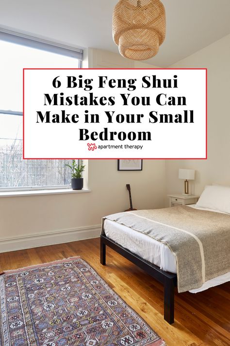 How do you get atmosphere just right in your small bedroom? Or rather, what shouldn't you do if you want to achieve that exceptional chi? I tapped two feng shui savants to share what you should never, ever do in your petite place, plus what to do instead. Meditation, Wardrobes, Mindfulness, Design, Int, Fenshui Bedroom, Feng Shui Master, Aesthetic, Dream