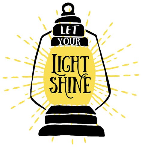 Let your light shine by SouthPrints Bible Crafts, Posters, Pandas, Stickers, Prints, Let It Be, Redbubble, Shine Your Light, Bible Art