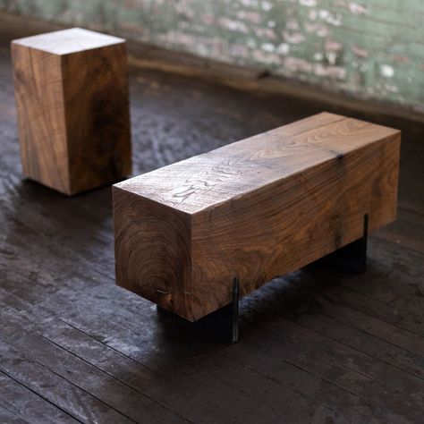 Industrial Furniture, Reclaimed Wood Furniture, Reclaimed Wood Benches, Solid Wood Benches, Modern Wood Bench, Wood Bench, Wood Furniture, Rustic Wood Furniture, Wooden Bench