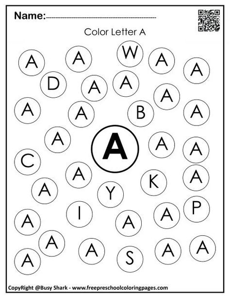 3 Letter A do a dot marker preschool coloring pages free printable for kids alphabet ABC-01 Pre K, English, Alphabet Letter Activities, Alphabet For Kids, Letter A Preschool, Alphabet Activities, Alphabet Preschool, Free Printable Alphabet Letters, Letter A Coloring Pages