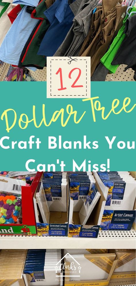 Looking for craft blanks for vinyl and crafting projects? Here are 12 dollar tree craft blanks that are a great value! Crafts, Dollar Tree Cricut, Unique Art Projects, Dollar Tree Organization, Work Diy, Diy Vinyl, Tree Canvas, Presents For Mom, Canvas Projects
