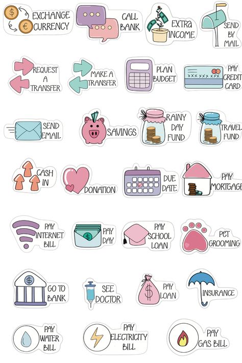 Little Happiness Budget Stickers