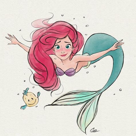 Mermaid Art, Disney Drawings, Princess Drawings, Mermaid Drawings, Disney Princess Drawings, Disney Sketches, Cute Drawings, Cute Disney Drawings, Princess Art