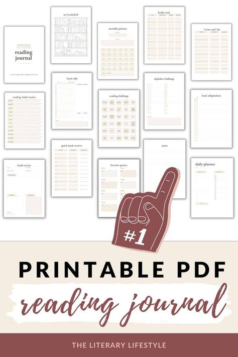 printable pdf reading journal Reading, Book Lists, Daily Planner Book, Journal Questions, Journal Challenge, Reading Journal Printable, Reading Journal, Book Reading Journal, Planner Book