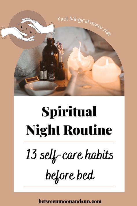 Here you can find 13 habit ideas for self-care and spirituality to include in your night routine. Unwind and relax after a long and busy day at work or school. Doing these recharging steps before going to bed will help you to find better sleep at night. Recharge your mind, body and Soul by making winding down a daily ritual. #nightroutine #unwind #relax #bettersleep #habits #spirituality Yoga Routines, Sleep Rituals, 3d, Bedtime Ritual, Self Care Activities, Daily Ritual, Self Help, Self Care Routine, Self Care