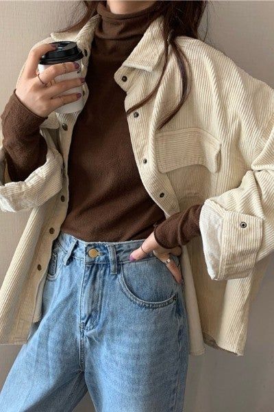 It's Been Crazy Corduroy Shacket Beige-[option4]-[option5]-Cute-Trendy-Shop-Womens-Boutique-Clothing-Store Casual Outfits, Outfits, Winter Outfits, Clothes, Shirt Jacket, Casual Coat, Casual Style Outfits, Work Outfit, Fall Winter Outfits