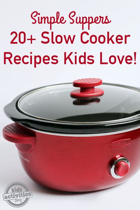 {Simple Suppers} 20  Slow Cooker Recipes Kids Love Slow Cooker Holiday Recipes, Crockpot Christmas, Meals Kids Love, Crock Pot Food, Crockpot Dishes, Freezer Crockpot Meals, Crock Pot Slow Cooker, Crockpot Recipes Slow Cooker, Slow Cooking