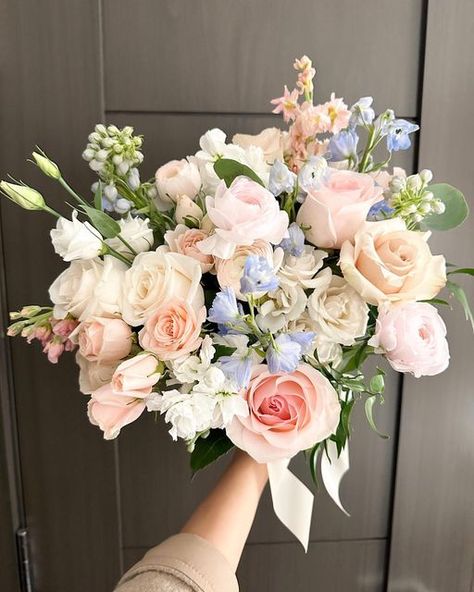 Bouquets, Pastel, Floral, Spring Bouquet, Light Pink Flowers Wedding, Blush Bouquet, Spring Flower Bouquet, Pink Flower Bouquet, Spring Floral Arrangements