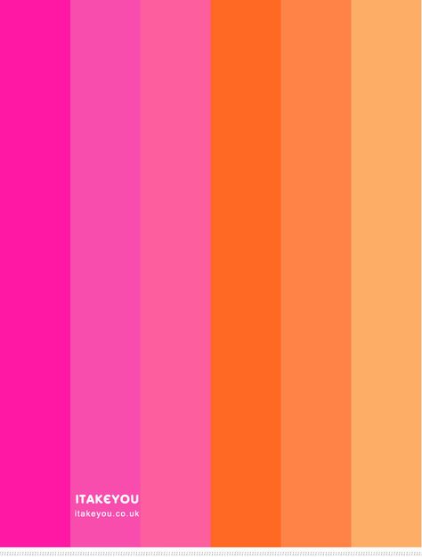 Design, Pink, Pantone, Orange Color Schemes, Pink Color Schemes, Orange Pink Color, Orange Color Palettes, Orange Color, Color Palette Pink