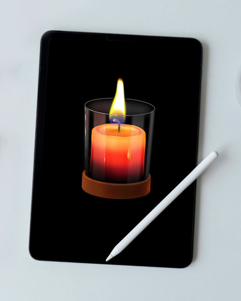 How To Draw a Realistic Candle & Animate Flames | Patreon Inspiration, Draw, Ilustrasi, Resim, Desain Grafis, Kunst, Drawing Videos, Animation Tutorial, Digital Art Tutorial