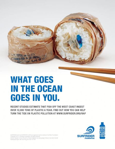 Surfrider's Rise Above Plastics Campaign will get you thinking twice about littering on the beach. Saatchi, Surfrider, Ocean, Surfrider Foundation, Save Earth, Plastic Pollution, Guerilla Marketing, Great Ads, Creative Bloq