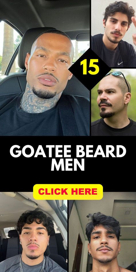 In men's grooming, goatee beard styles are increasingly versatile. Extended goatees are a popular choice for their balanced look, and grey goatees have become a symbol of sophistication. Long goatees make a bold statement, while petit goatees offer a more understated option. Styles for bald men focus on framing the face, and petite goatees are perfect for those with smaller facial features. The disconnected goatee remains a trendy choice for a modern aesthetic. Men's Grooming, Black Men Beard Styles, Beard Styles For Men, Black Men Beards, Beard Styles Bald, Modern Beard Styles, Bald Men Style, Beard Style, Bald Beard Styles