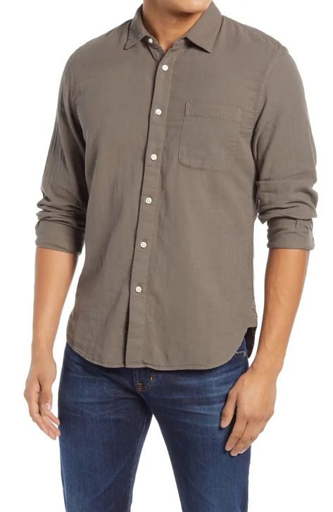 Men's Slim Fit Button Up Shirts | Nordstrom Men’s Button Down, Men’s Button Down Shirt, Jeans And Button Up Men Outfit, Men’s Button Up Shirt, Button Up Shirt Men, Mens Button Up Shirts Outfits, Logo Commission, Jean Shirt Outfits, What To Wear Fall