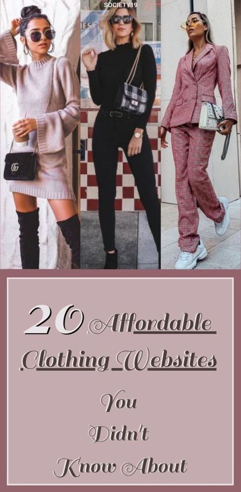20 Affordable Clothing Websites You Didn't Know About - Society19 Online Shopping, Dressing, Affordable Clothing Websites, Cheap Clothing Websites, Affordable Clothing Sites, Online Clothing Stores, Online Womens Clothing, Online Clothing, Best Clothing Websites