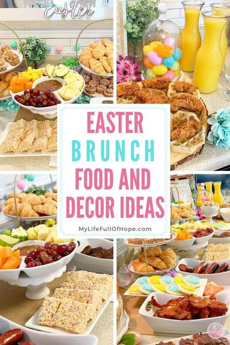 EASTER BRUNCH FOOD AND DECOR BUFFET IDEAS - Easter is such a wonderful holiday celebrating the resurrection of Jesus Christ and what way to celebrate with bright cheery colors. If you need even more ways to celebrate this day, our Easter brunch buffet is packed with food, menu, recipe ideas that your friends and family may enjoy. I share how you can use decor around your home for creating the special buffet set up. #easterbrunchideas # Easterbrunchbuffet #brunchideas Ideas, Christ, Friends, Brunch, Easter Brunch Buffet, Easter Brunch Menu, Easter Brunch Food, Easter Lunch Menu, Easter Brunch