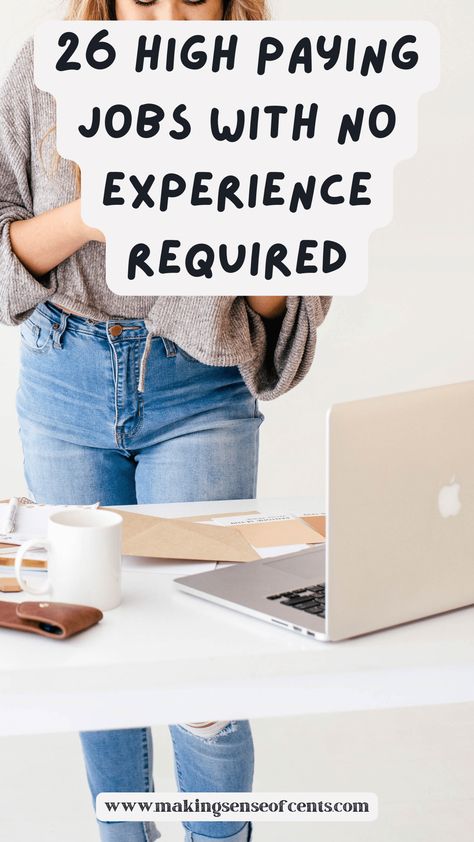 26 High Paying Jobs With No Experience Required. Finding a job when you don't have experience can seem impossible. Here are 26 high paying jobs with no experience required. work from home, make extra money, remote work, Ideas, Legit Work From Home, Online Jobs For Moms, Jobs For Women, High Paying Jobs, Online Jobs From Home, Work From Home Jobs, Jobs Without A Degree, Paying Jobs