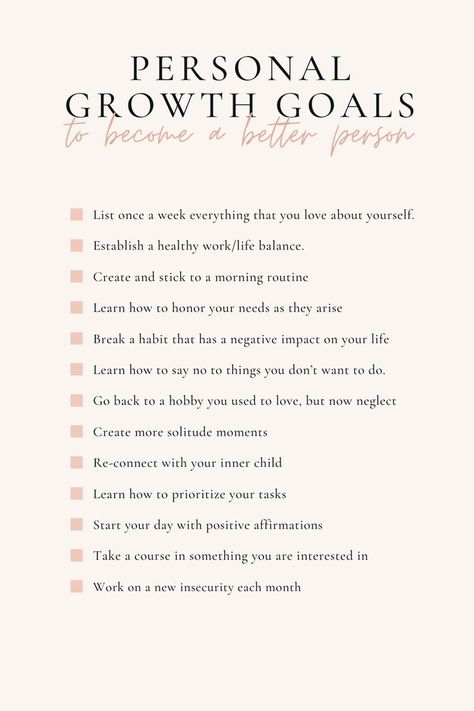 personal growth goals to become a better person Inspiration, Personal Growth Plan, Personal Growth Motivation, Personal Growth Quotes, Self Improvement Tips, List Of Goals, Personal Development Plan, Life Goals List, Personal Goals List