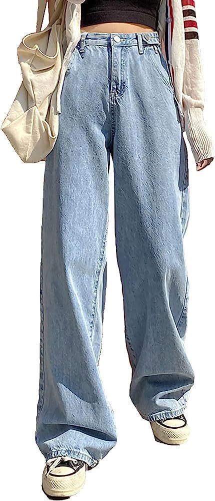 Jeans, Outfits, Boyfriend Jeans, Baggy Jeans For Women, Baggy Trousers, Pants For Women, High Waisted Pants, Wide Jeans Outfit, Cute Pants