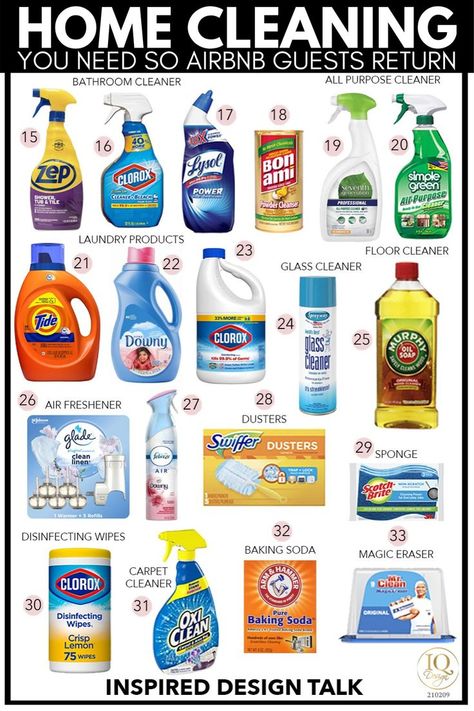 im so glad i came across this because these cleaning essentials are the best!! definitely getting these things for the new Airbnb Rental Property! Design, Bathroom Cleaning Supplies, Laundry Products, Bathroom Cleaning, Home Cleaning Equipment, Bathroom Cleaner, Cleaning Household, Cleaning Organizing, Deep Cleaning House Checklist