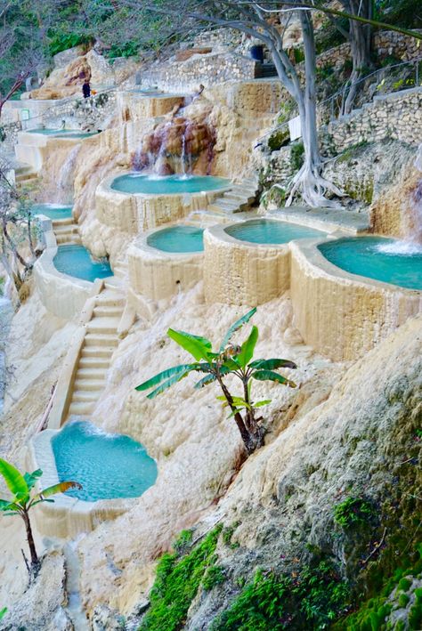 The Grutas Tolantongo hot springs is a hidden jungle paradise. Check out our Mexico travel guide for more info on visiting this location!