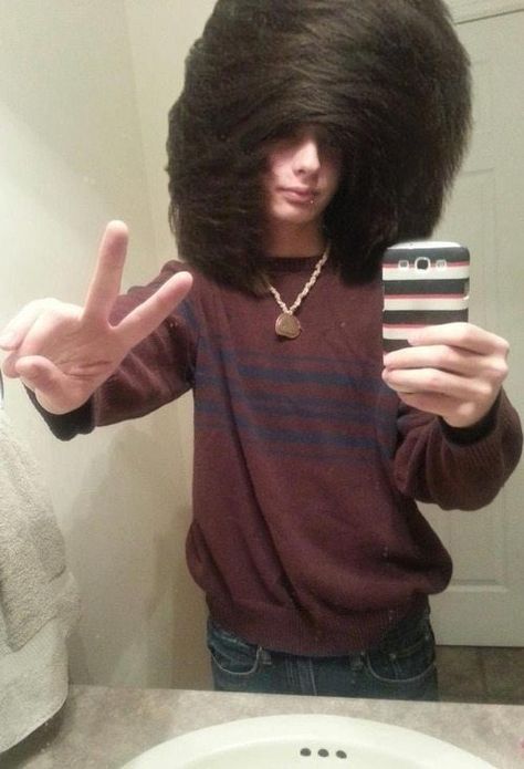big puffy hair"........this isn't really cute but it made me laugh lml