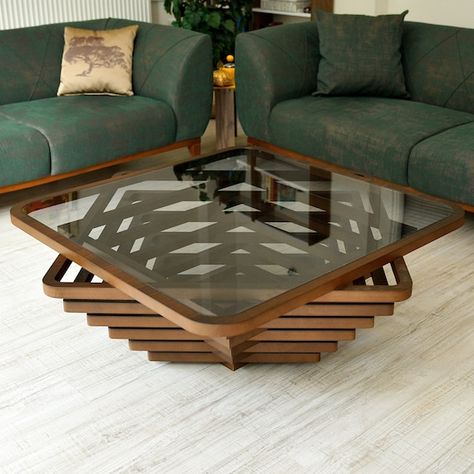 Wooden Coffee Table, Coffee Table Design Modern, Solid Wood Coffee Table, Coffee Table Wood, Wood Table Design, Coffee Table Design, Modern Coffee Tables, Wooden Tables, Unique Coffee Table