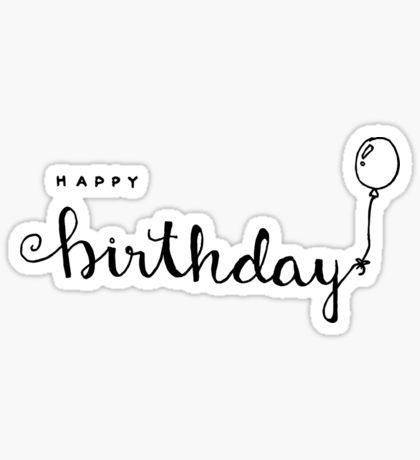 Happy Birthday - 2 Sticker Birthday Letters, Happy Birthday Printable, Happy Birthday Lettering, Happy Birthday Template, Birthday Cards, Happy Birthday Posters, Birthday Stickers, Happy Birthday Png, Birthday Words