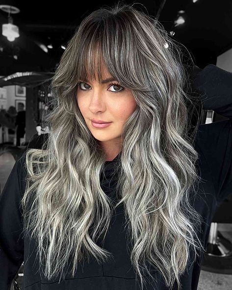 Balayage, Ash Grey Hair, Silver Grey Hair, Dark Grey Hair, Natural Gray Hair, Gray Balayage, Grey Hair Transformation, Grey Hair Inspiration, Gray Hair Cuts