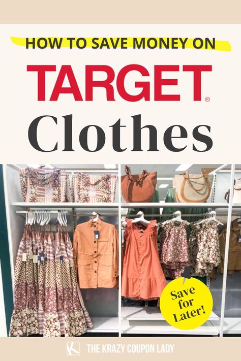 Buying Target outfits doesn’t have to cost you an arm and a leg. When Target’s affordable everyday casual outfits meet digital discounts meet sale prices, you’re in for a rush of money-saving adrenaline. Pair that with a 365-day return policy on popular Target-owned brands like Cat & Jack, and let’s face it: you’re about to love Target even more. Read on for money saving shopping hacks from The Krazy Coupon Lady! Popular, Lady, Outfits, Casual, Clothing Deals, Buy Clothes, Buy Sweaters, Target Collections, Target Style