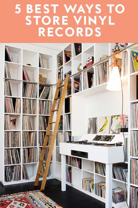 Vinyl record storage is a bit more complicated than simply organizing and alphabetizing your catalog. You have to think about several factors if you want to ensure your collection lasts. Here's everything you need to know about vinyl record storage to keep your collection fresh for generations to come.#unitedstates #travel #ustravel #travelandleisure Studio, Vinyl Record Storage Ikea, Vinyl Records Storage Ideas, Vinyl Record Storage Diy, Record Storage, Record Collection Storage, Storage Hacks, Vinyl Record Storage, Diy Vinyl Record Storage