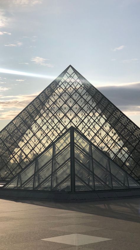 The Louvre Pyramid (Pyramide du Louvre) is a large glass and metal pyramid designed by Chinese-American architect I. M. Pei, surrounded by three smaller pyramids, in the main courtyard (Cour Napoléon) of the Louvre Palace (Palais du Louvre) in Paris. The large pyramid serves as the main entrance to the Louvre Museum. Completed in 1989,[1] it has become a landmark of the city of Paris. Museums, Paris, Design, Louvre Pyramid, Louvre Paris, Louvre Palace, Tour Eiffel, Louvre Museum, Louvre