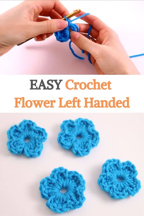 An easy and simple way to embellish your project. When you need a little accent for a project a flower is a perfect way to go. This one is easy enough for a beginner works up in a matter of minutes and with scraps of yarn. If you’re looking for a really simple and easy crochet flower, you’re in the right place. This one is great for stitching to a project for a little flower accent and even a beginner can crochet it. Crochet Flowers, Diy, Amigurumi Patterns, Crochet, Crochet Flowers Easy, Easy Crochet Flower, Crochet Flower Patterns, Crochet Stitches Guide, Crochet Stitches For Beginners