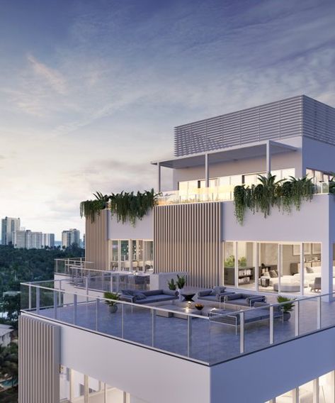 Architecture, Interior, Miami Penthouse, City Penthouse, Penthouse Apartment Exterior, Penthouse Exterior Design, Penthouse Architecture, Penthouse Exterior, Villa