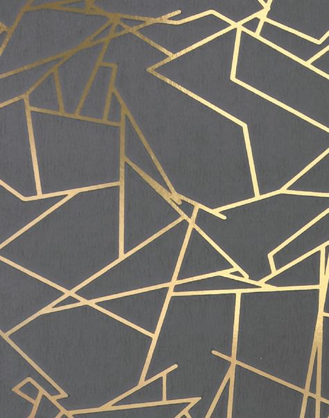 Angles, Gold & Lead Grey – The Pattern Collective Gold Metallic Wallpaper, Gold Geometric Wallpaper, Metallic Wallpaper, Gold Wallpaper, Grey Gold Wallpaper, Dark Grey And Gold Wallpaper, Grey And Gold Wallpaper, Gray And Gold Wallpaper, Grey And Gold