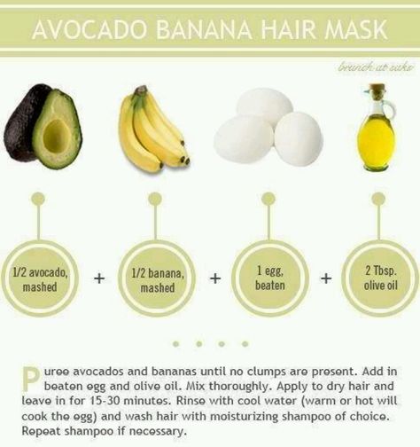 Avocado hair mask--- SERIOUSLY THE BEST DEEP CONDITIONER I'VE EVER USED!!! I did one egg, one avocado, jojoba oil and castor oil. I didn't use the banana bc it's really hard to get out of your hair! But next time I'll get a jar of mashed banana baby food!!! Avocado, Avocado Hair Mask Recipe, Banana For Hair, Avocado Hair Mask, Banana Hair Mask, Healthy Hair, Homemade Beauty Recipes, Beauty Recipe, Homemade Hair Mask