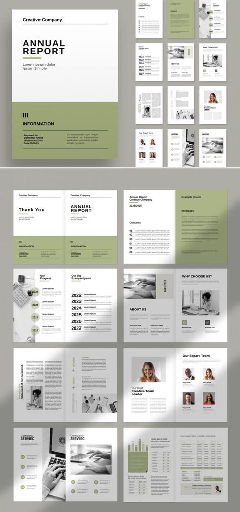 Annual Report Brochure Template for Adobe InDesign Design, Web Design, Layout, Layout Design, Business Brochure Design, Newsletter Design Layout, Business Newsletter Design, Newsletter Design, Newsletter Layout
