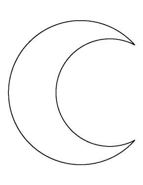 Crescent Moon pattern. Use the printable outline for crafts, creating stencils, scrapbooking, and more. Free PDF template to download and print at http://patternuniverse.com/download/crescent-moon-pattern/ Diy, Patchwork, Stencils, Pattern, Basteln, Outline, Diy Tattoo, Knutselen, Moon Pattern