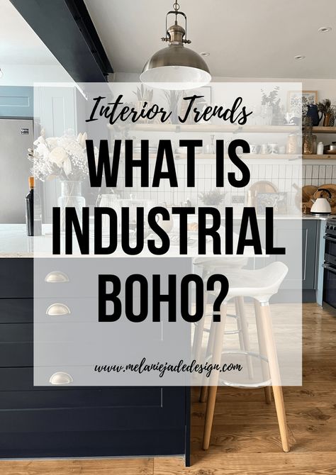 interior trends what is industrial boho? Pinterest pin Interior, Industrial Chic, Industrial Chic Living Room, Industrial Chic Interior Design, Industrial Style Living Room, Industrial Chic Interior, Industrial Living Rooms, Industrial Farmhouse Living Room, Modern Industrial Living Room