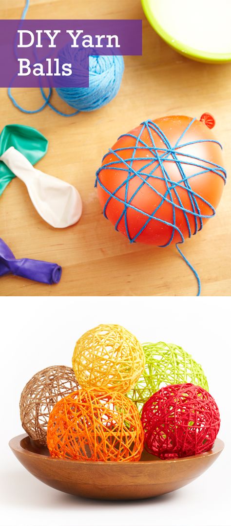 How to make simple home decor. These yarn balls are stylish and simple at the same time. Easy steps to make your own yarn balls. Diy Crafts, Diy, Diy Projects, Crafts, Easy Crafts To Make, Crafts To Make, Diy Craft Projects, Craft Projects, Crafts To Do